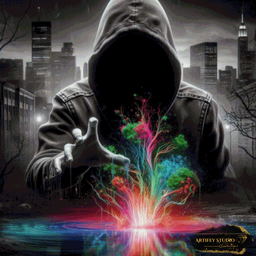 Power of Creation by Diynamite 80x80 mit 250 Farben - Artifey Studio
