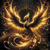 Golden Phoenix by Diynamite 80x80 mit 120 Farben - Artifey Studio