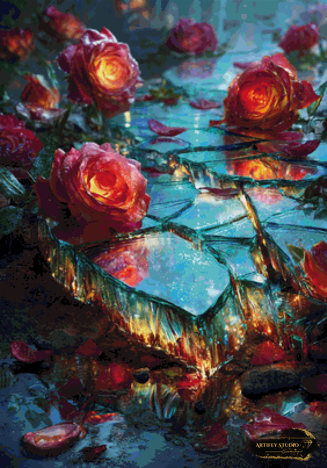 The Fracture by Mirael 70x100 mit 350 Farben - Artifey Studio