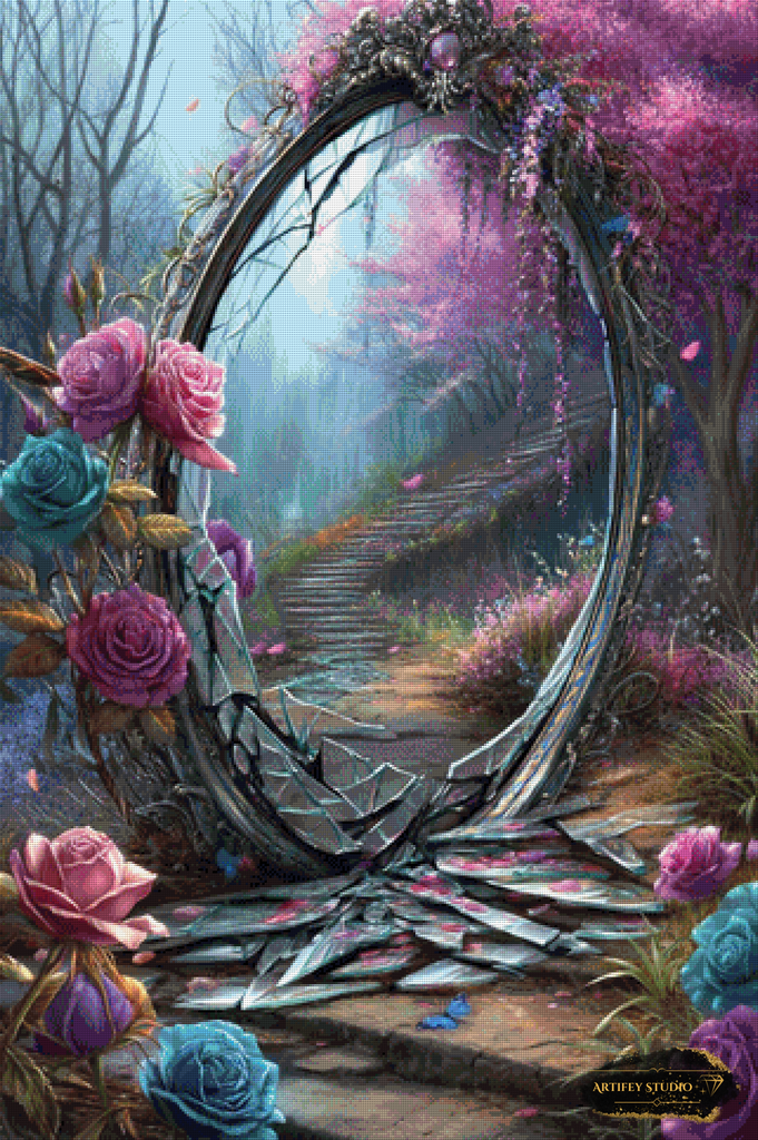 Broken Dreams by Mirael 80x120 mit 270 Farben - Artifey Studio