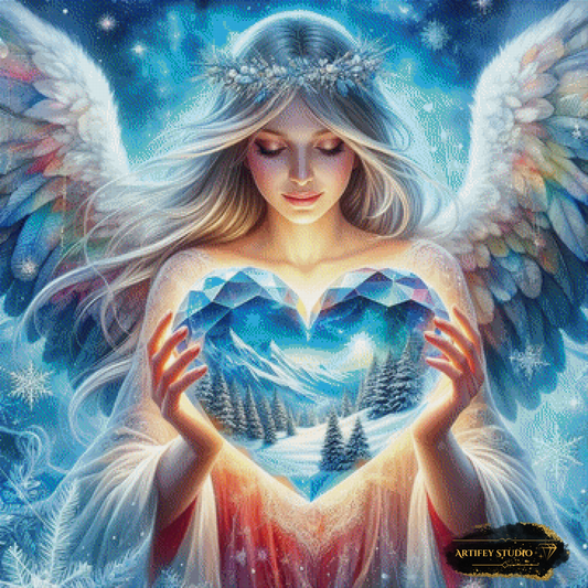 Winter Angel by Artifey 90x90 with 260 colors