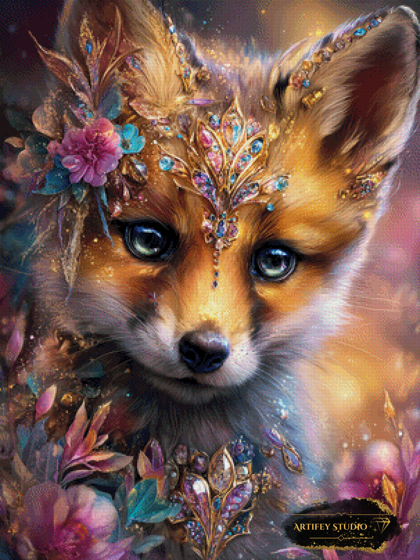 Fox Lady by Artifey 75x100 with 280 colors