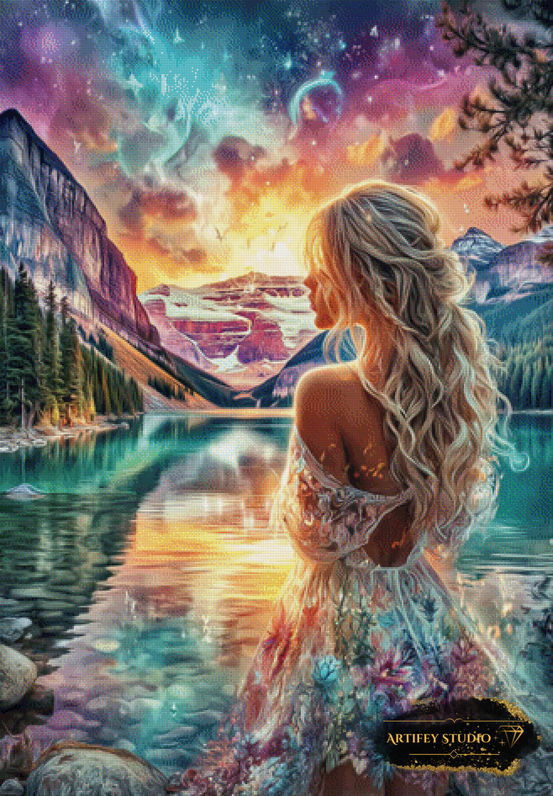 Enjoying the view by Artifey 80x120 mit 280 Farben - Artifey Studio