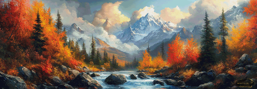The Enchanted Vale by Artifey 200x70 mit 270 Farben - Artifey Studio