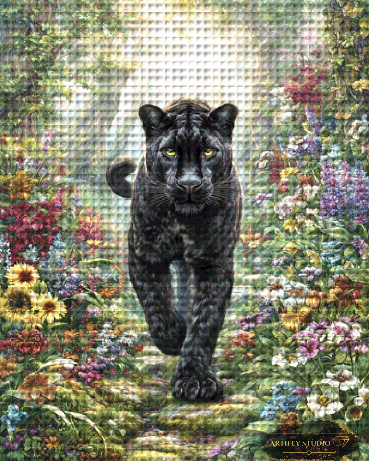Jungle Poetry by Salzkatze 80x120 with 240 colors