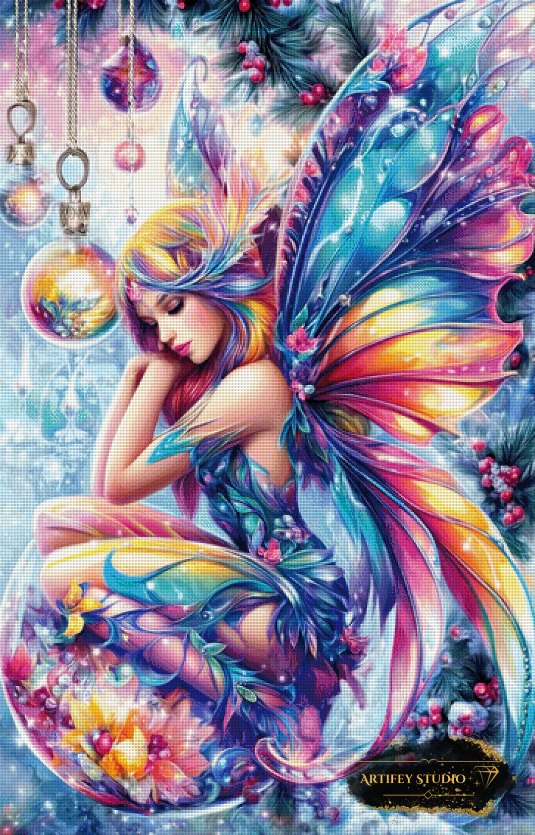 Rainbow Fairy by Mirael 90x140 mit 360 Farben - Artifey Studio