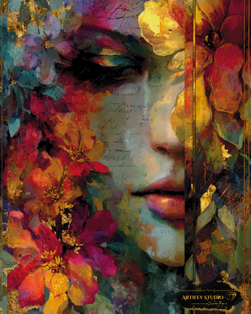 Read me by Mirael 80x100 mit 250 Farben - Artifey Studio