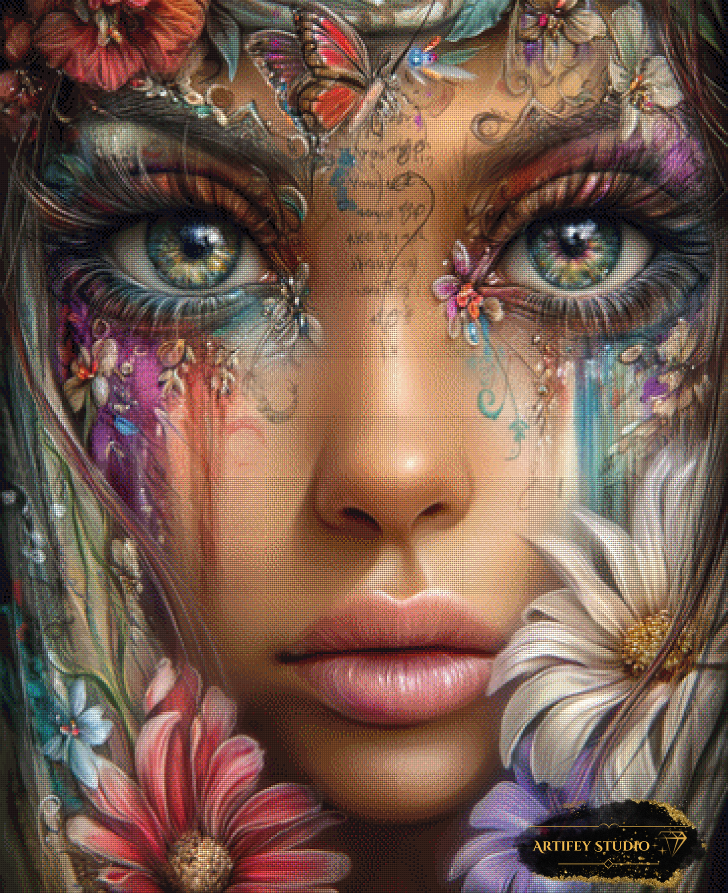 Those eyes by Artifey 90x110 with 280 colors