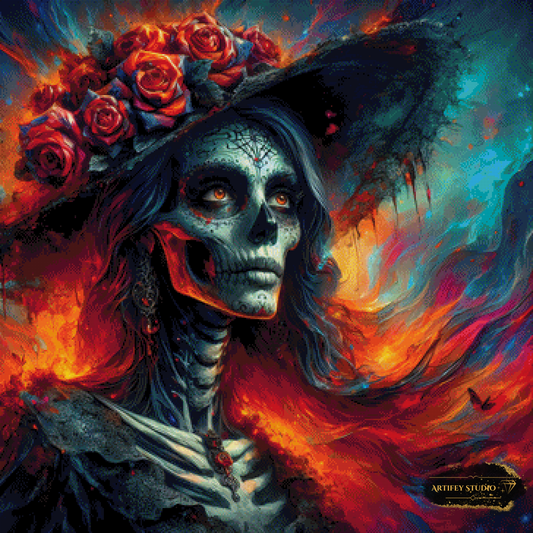 La Reina del Fuego by Artifey 90x90 with 280 colors
