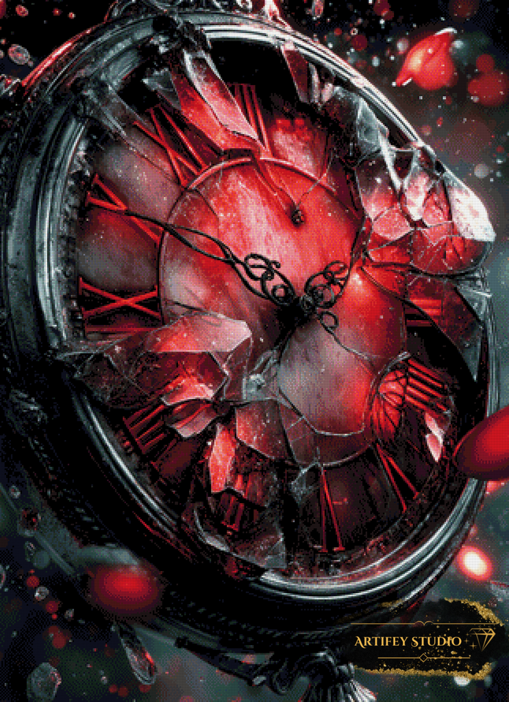 Time is up by Artifey 80x110 mit 180 Farben - Artifey Studio