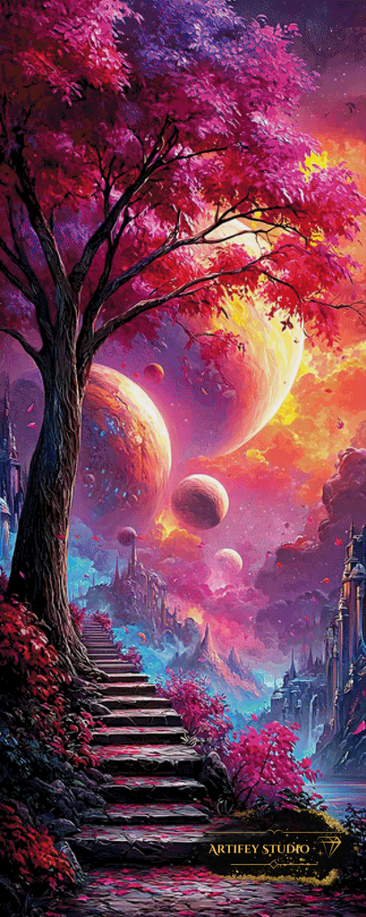 Path to the Unknown Sky by Artifey 80x200 mit 300 Farben - Artifey Studio