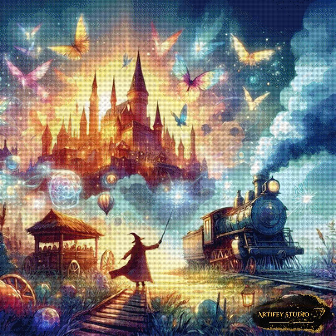 Zauberschloss by Artifey 100x100 mit 320 Farben - Artifey Studio