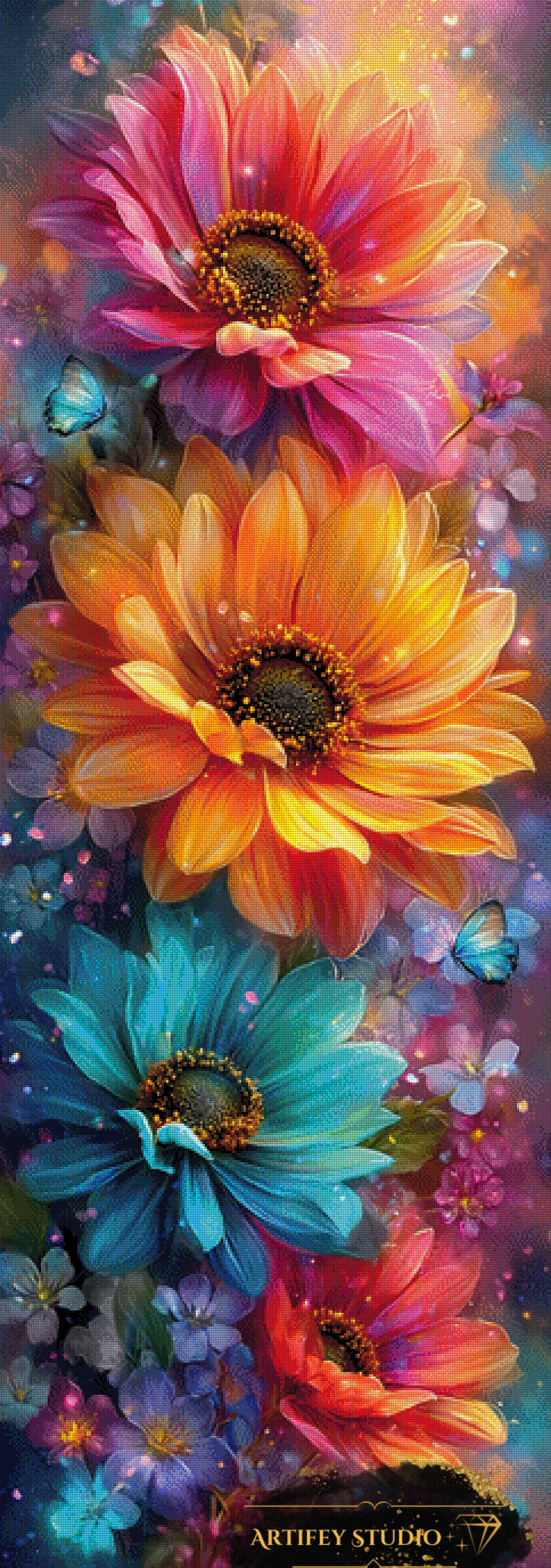 Blütenorakel by Artifey 60x170 mit 330 Farben