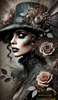 Steampunk Lady by Diynamite 70x120 mit 110 Farben - Artifey Studio