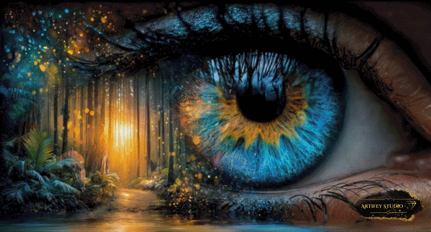 Augenblick by Salzkatze 130x70 mit 200 Farben