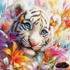 Blue-Eyed Bloom by Artifey 90x90 mit 390 Farben - Artifey Studio