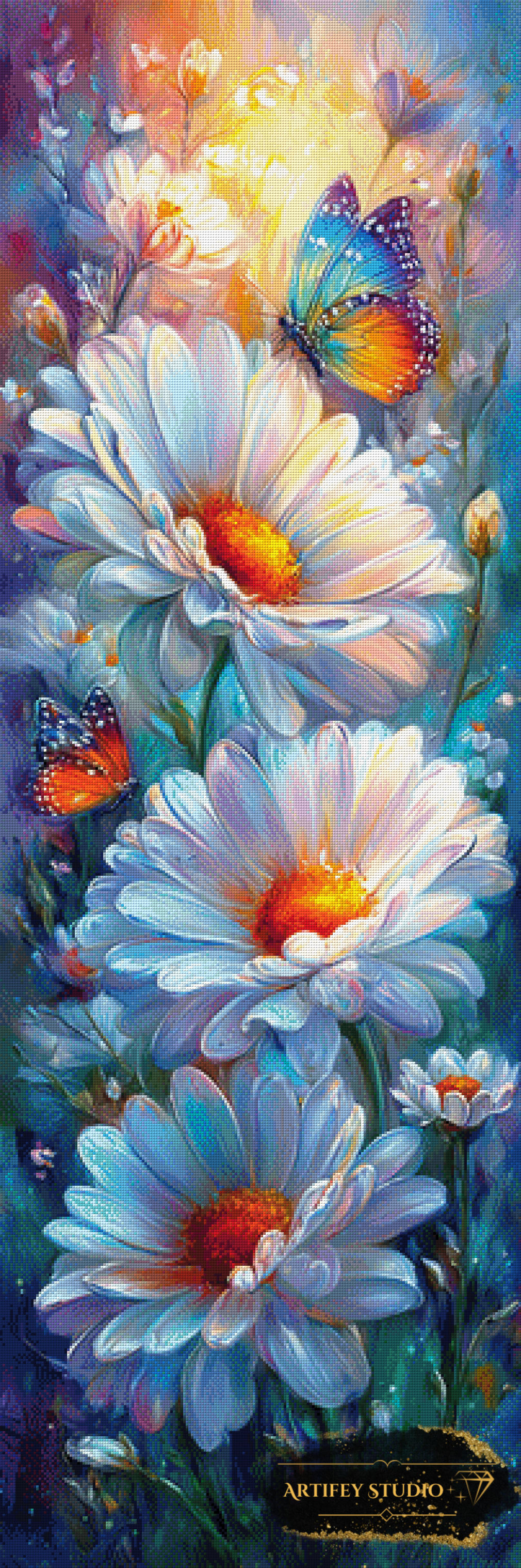 Weiße Blüten by Artifey 50x150 mit 360 Farben - Artifey Studio