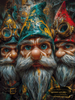 Old Gnomes of Insanity by Skyler 75x100 mit 210 Farben - Artifey Studio