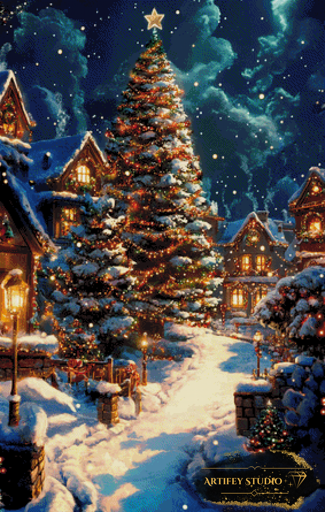 Sparkling Lights by Morrigan 70x110 mit 240 Farben - Artifey Studio