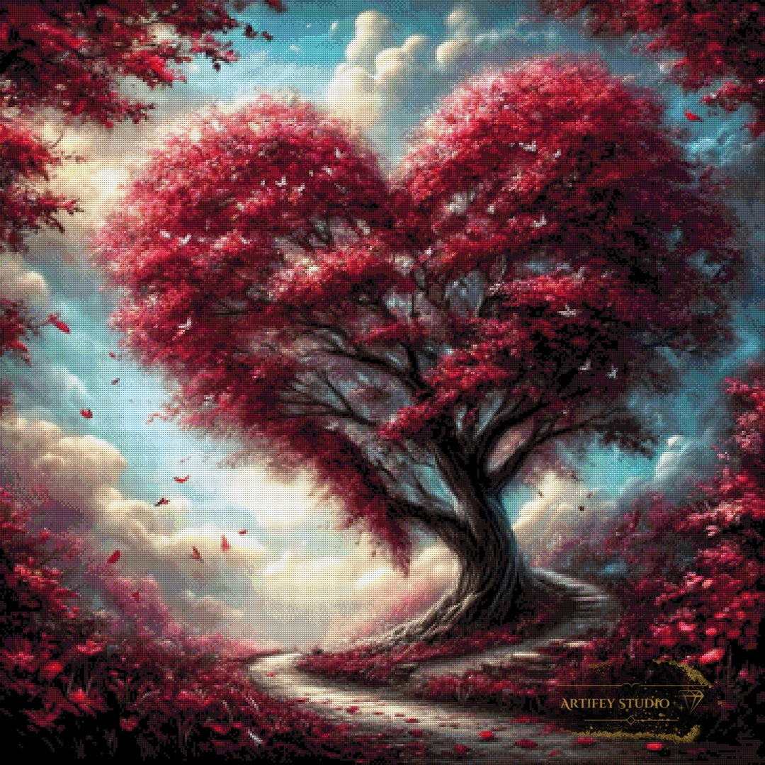 Tree of Love by LaViie 90x90 mit 200 Farben - Artifey Studio