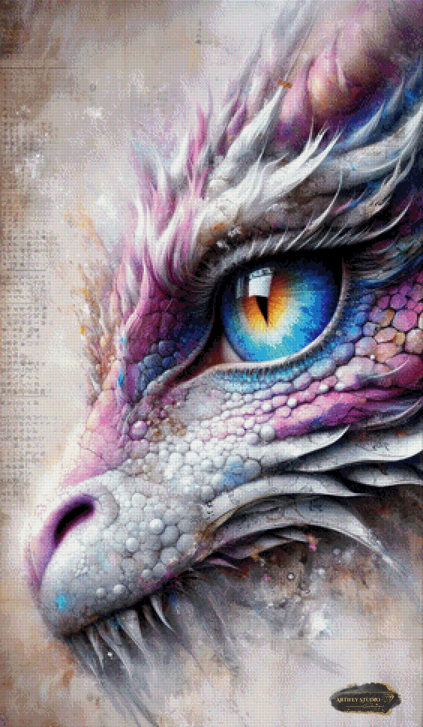 The Luminous Dragon Eye by MAD 70x120 mit 200 Farben