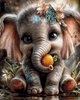 Mandarinen-Mucki by LaViie 80x100 mit 220 Farben