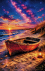 Warten auf die Flut by Daye 70x110 mit 260 Farben