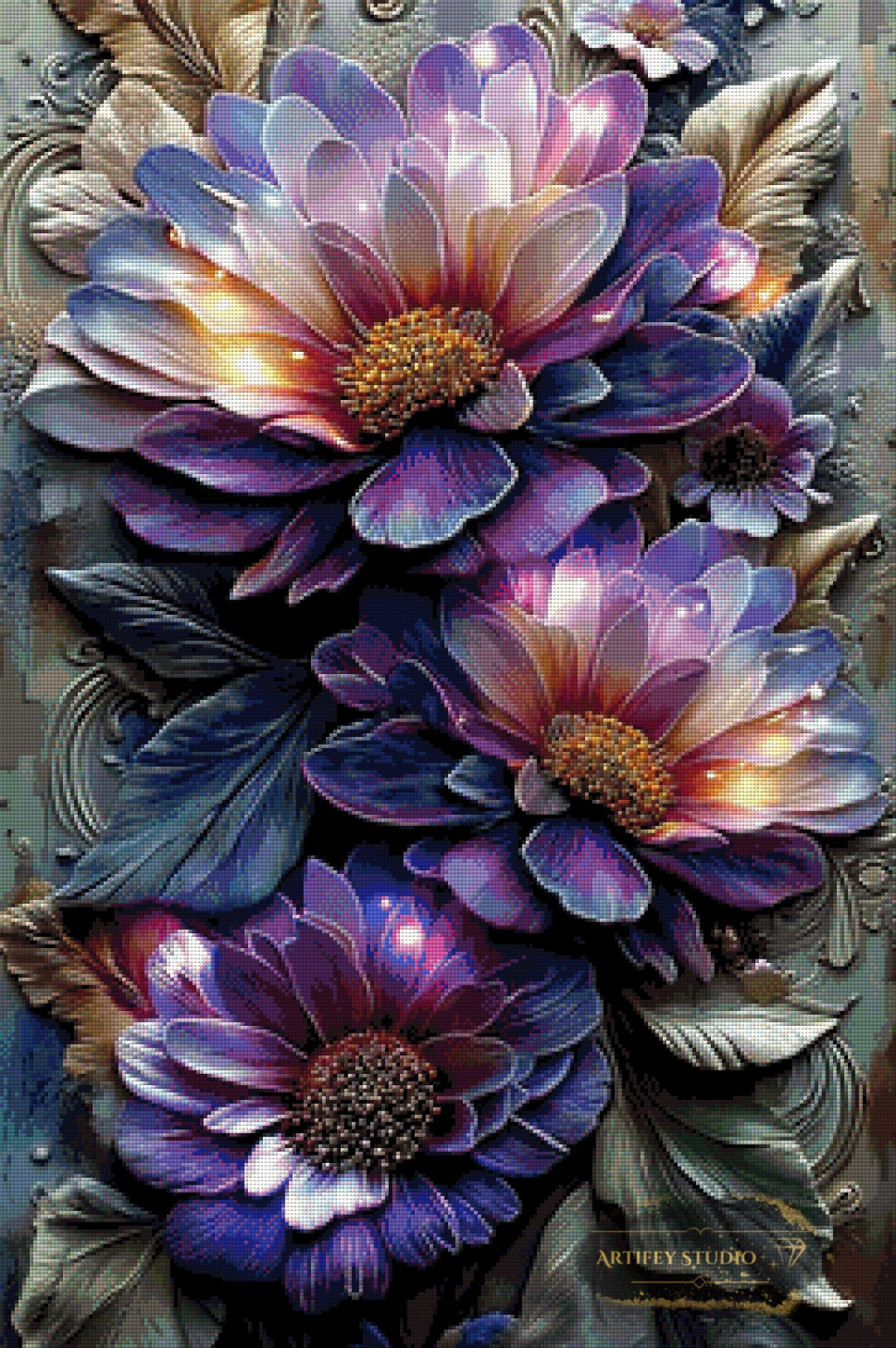 Purple Glory by Morrigan 60x90 mit 230 Farben - Artifey Studio