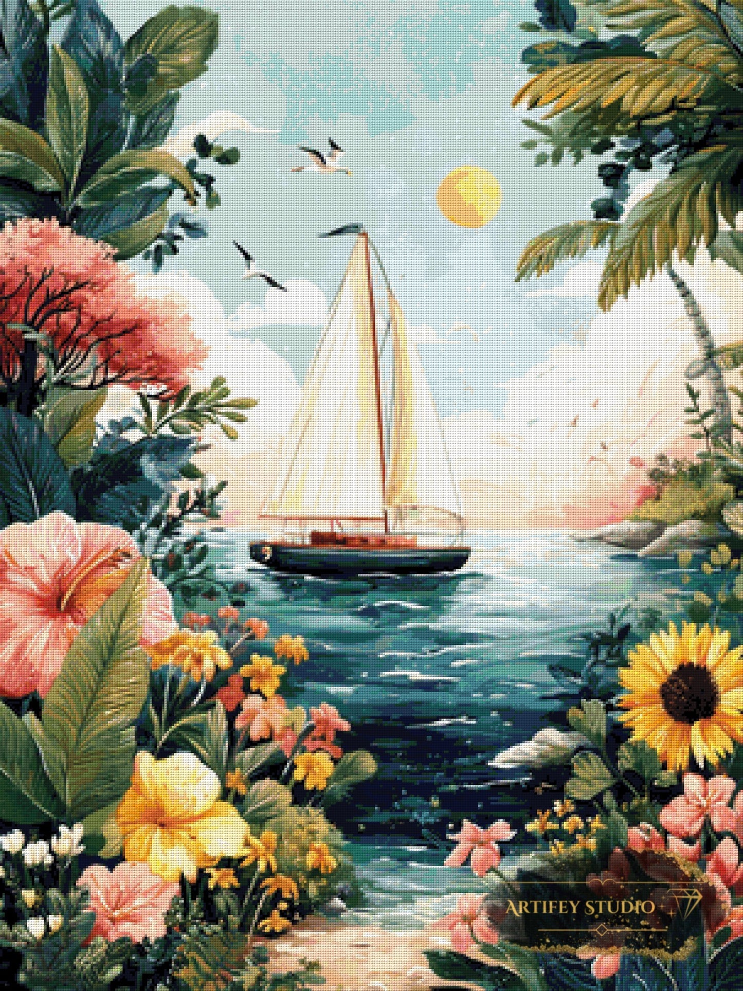 Wave Rider by Salzkatze 75x100 with 260 colors