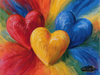 Herz an Herz by Pixxchicks 80x60 mit 260 Farben