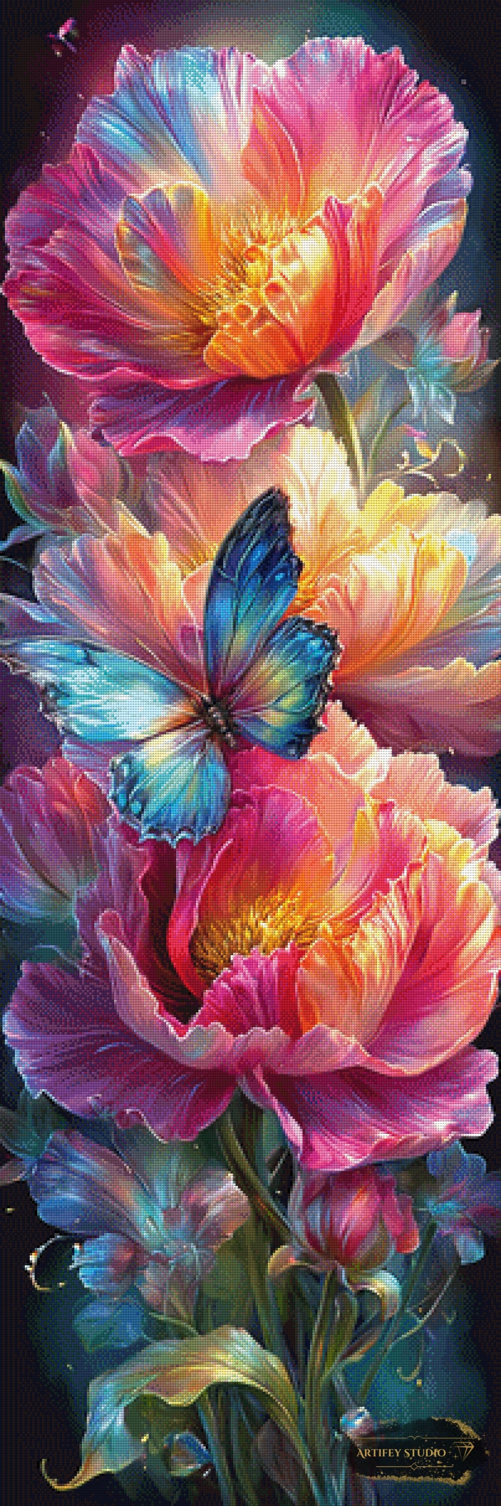 Blumenpoesie IV by Artifey 50x150 mit 360 Farben - Artifey Studio