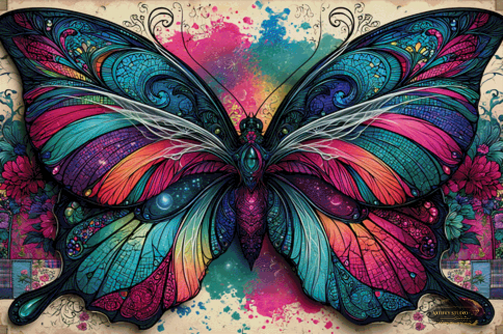 Flügelpoesie by Lexxa 120x80 mit 340 Farben