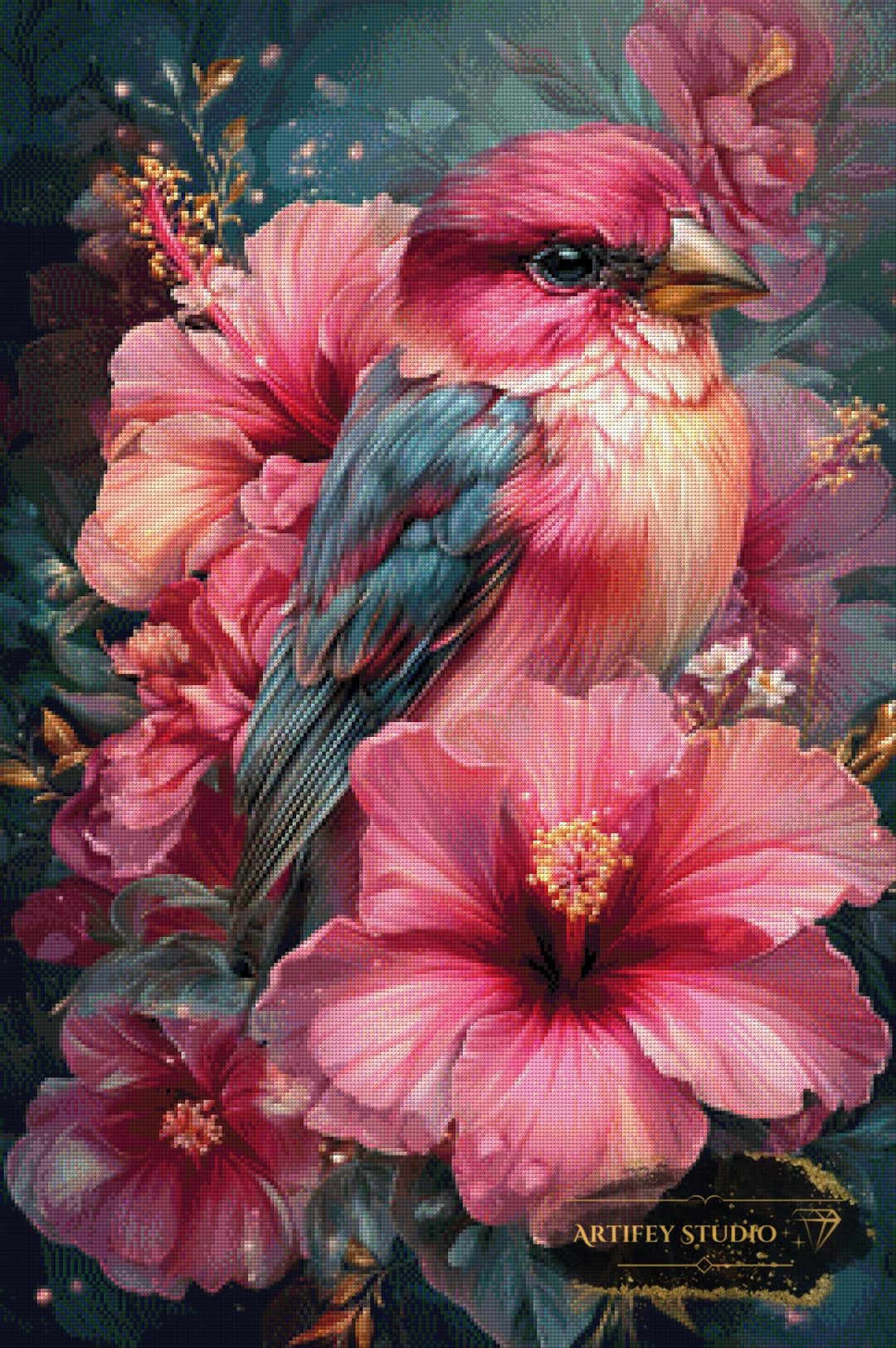 Little Bird by Artifey 60x90 mit 220 Farben - Artifey Studio