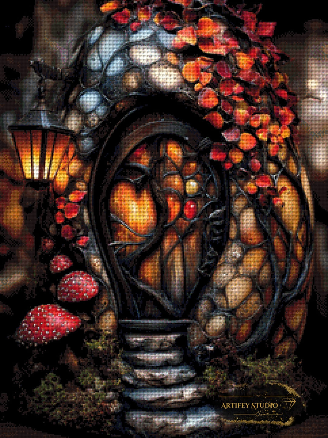 Elven Autumn by Skyler 60x80 mit 190 Farben - Artifey Studio