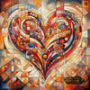 Abstract Heart by Morrigan 80x80 mit 250 Farben - Artifey Studio