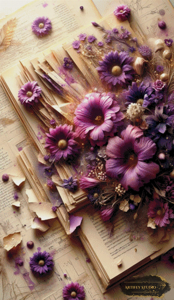 Flower Reading of Memory by MAD 70x120 mit 180 Farben Artifey Studio