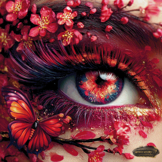 Kirschblütenblick by Artifey 90x90 mit 260 Farben