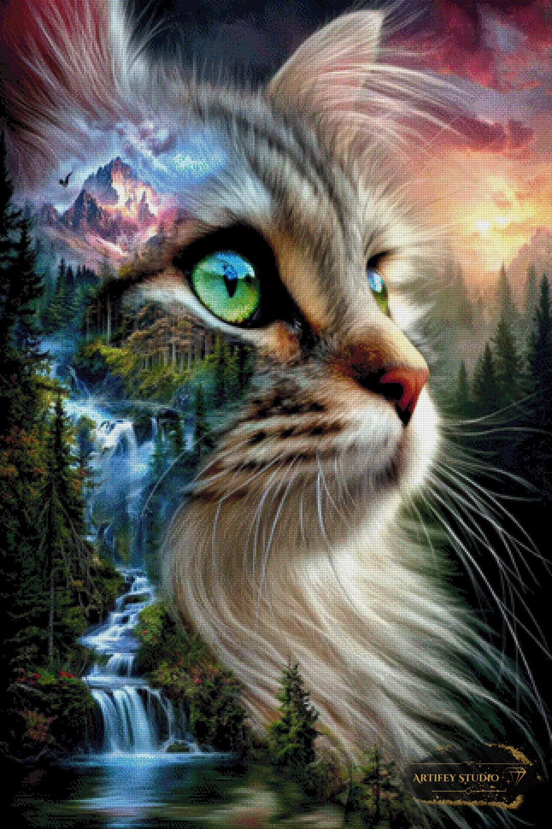 Anima della Montagna by Artifey 80x120 mit 310 Farben - Artifey Studio