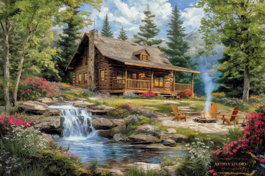 Auszeit im Grünen by Salzkatze 120x80 mit 270 Farben