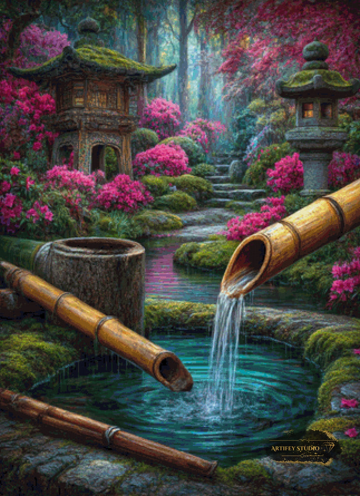 Jardín Zen de Morrigan 80x110 con 230 colores