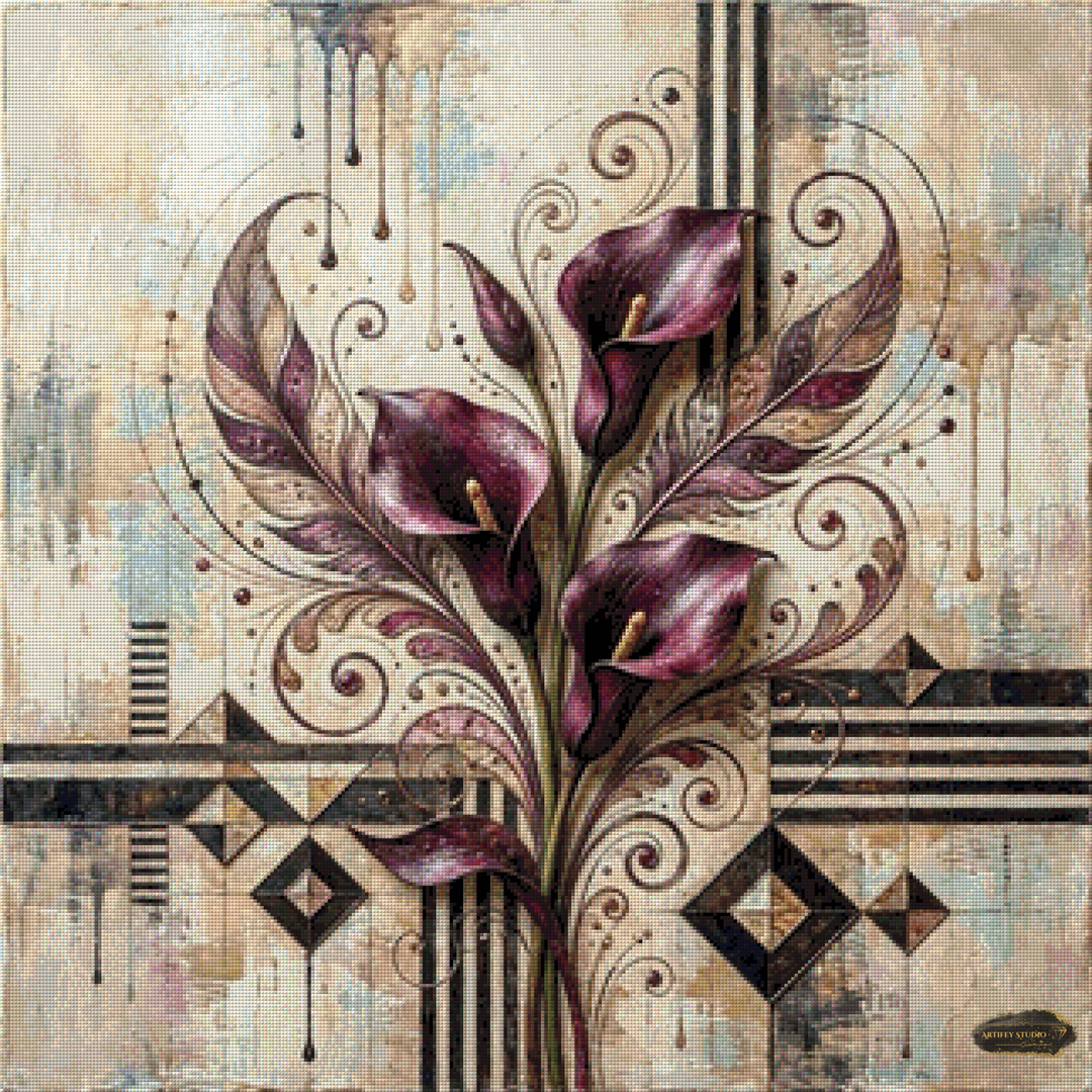 Violette Symphonie by MAD 80x80 mit 120 Farben