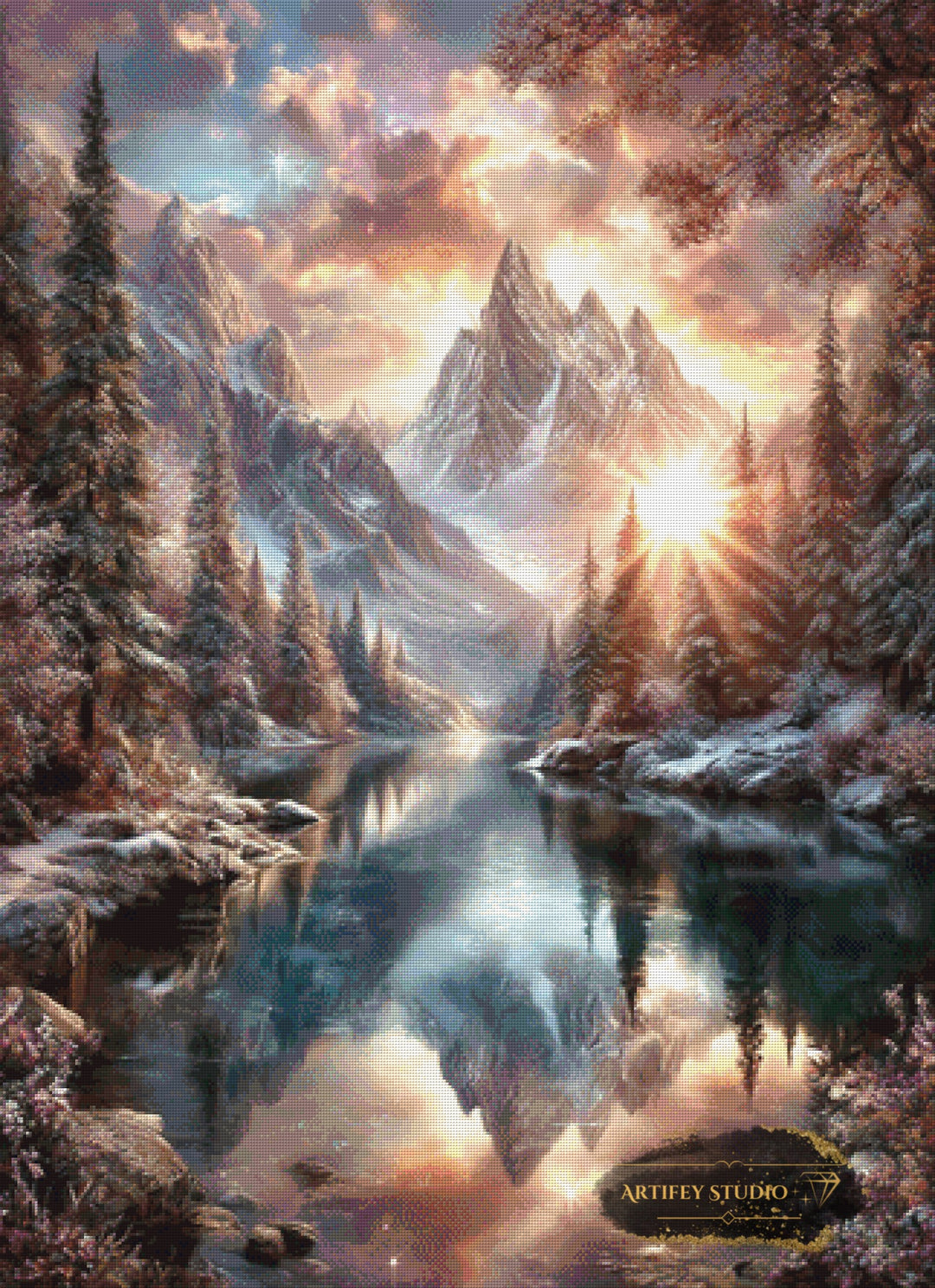 Tal der Stille by LaViie 80x110 mit 150 Farben - Artifey Studio