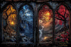Windows of the 4 Seasons by Skyler 120x80 mit 220 Farben - Artifey Studio