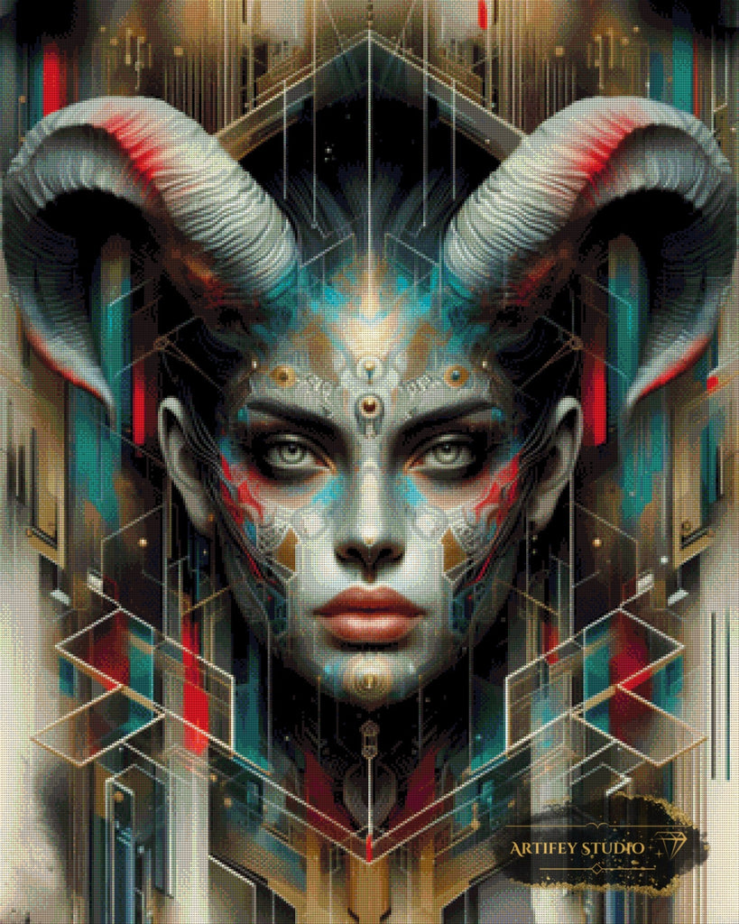 Aria by Morrigan 80x100 mit 200 Farben Artifey Studio