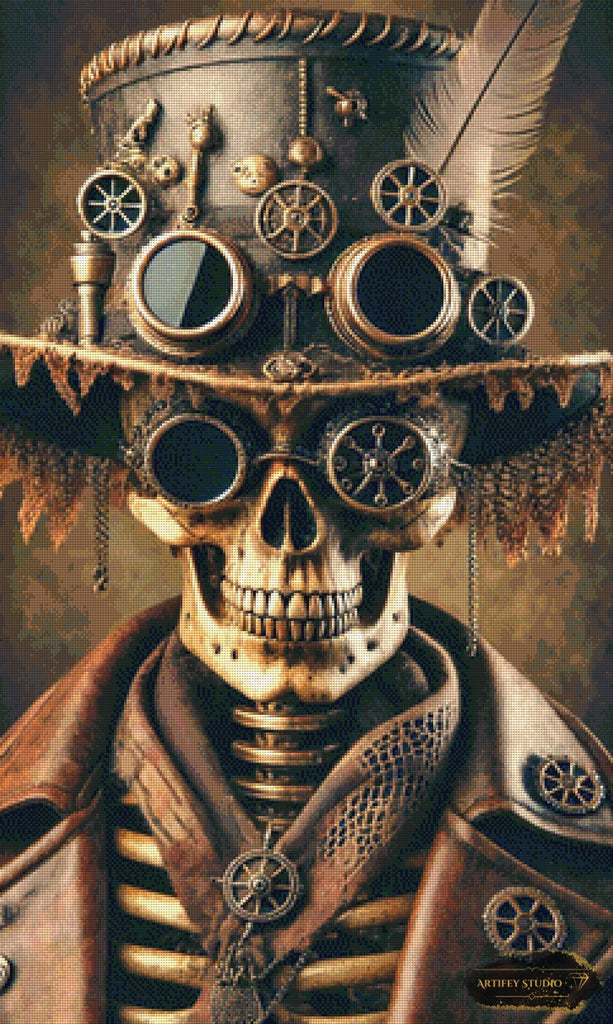 Der mechanische Gentelman by Diynamite 60x100 mit 130 Farben - Artifey Studio