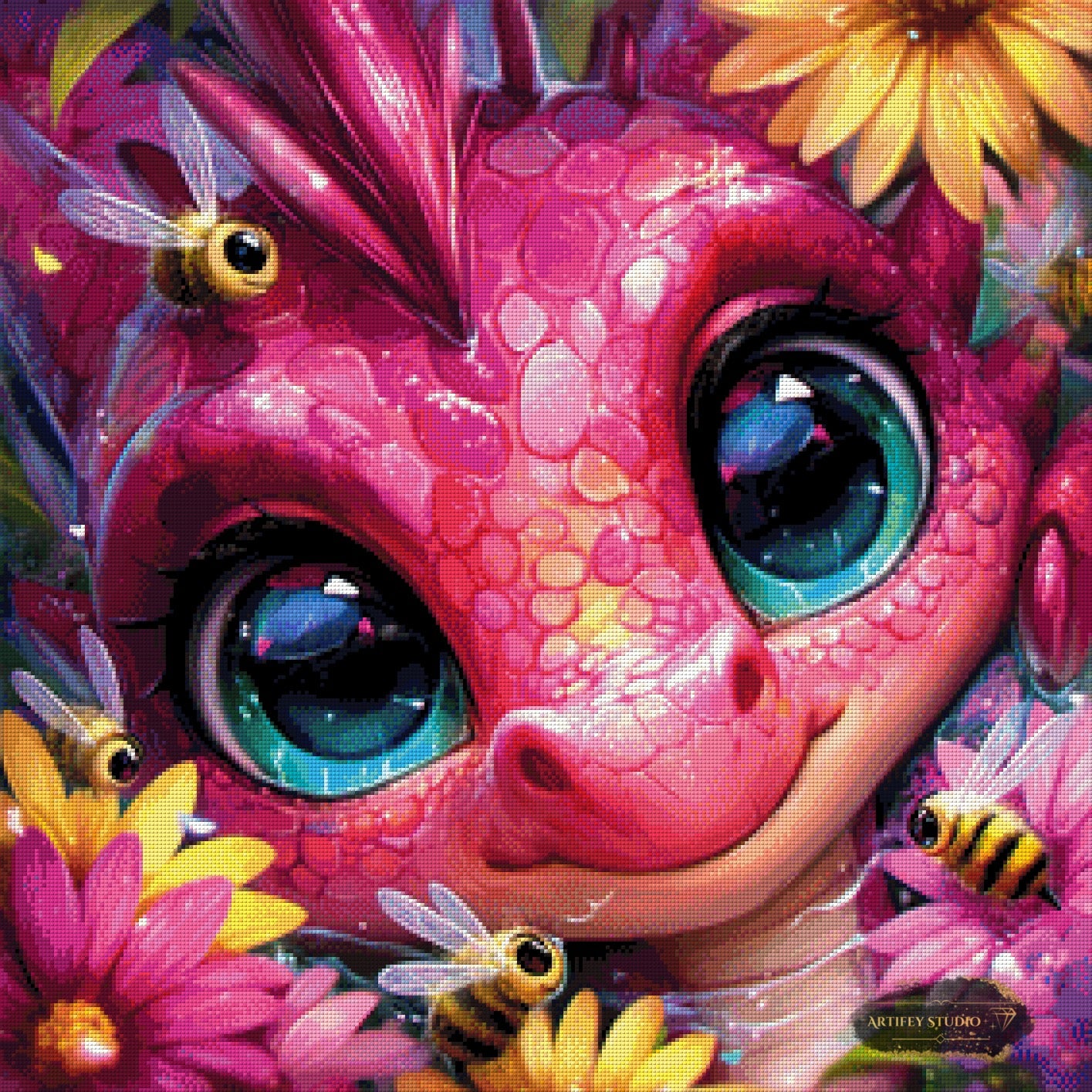 Under friends by Artifey 70x70 mit 320 Farben