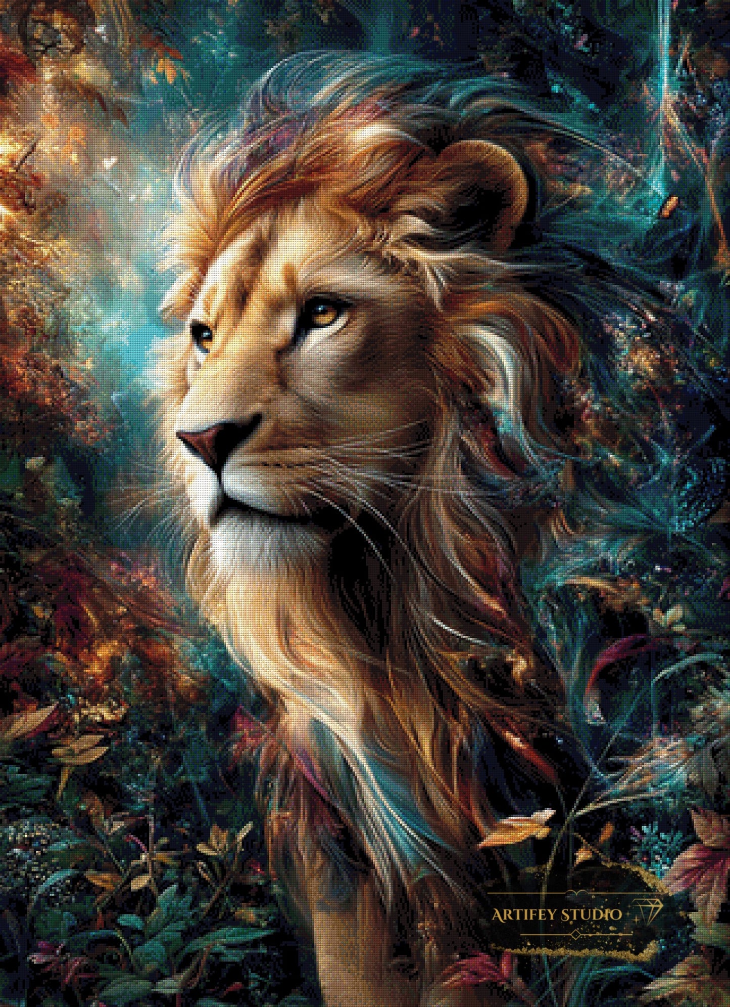 Dschungel Patriarch by Morrigan 80x110 mit 220 Farben