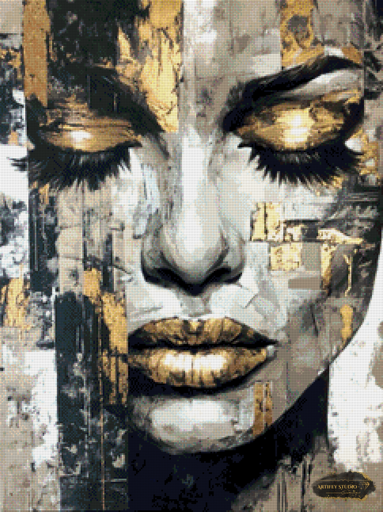 Das goldene Schweigen by LaViie 60x80 mit 110 Farben