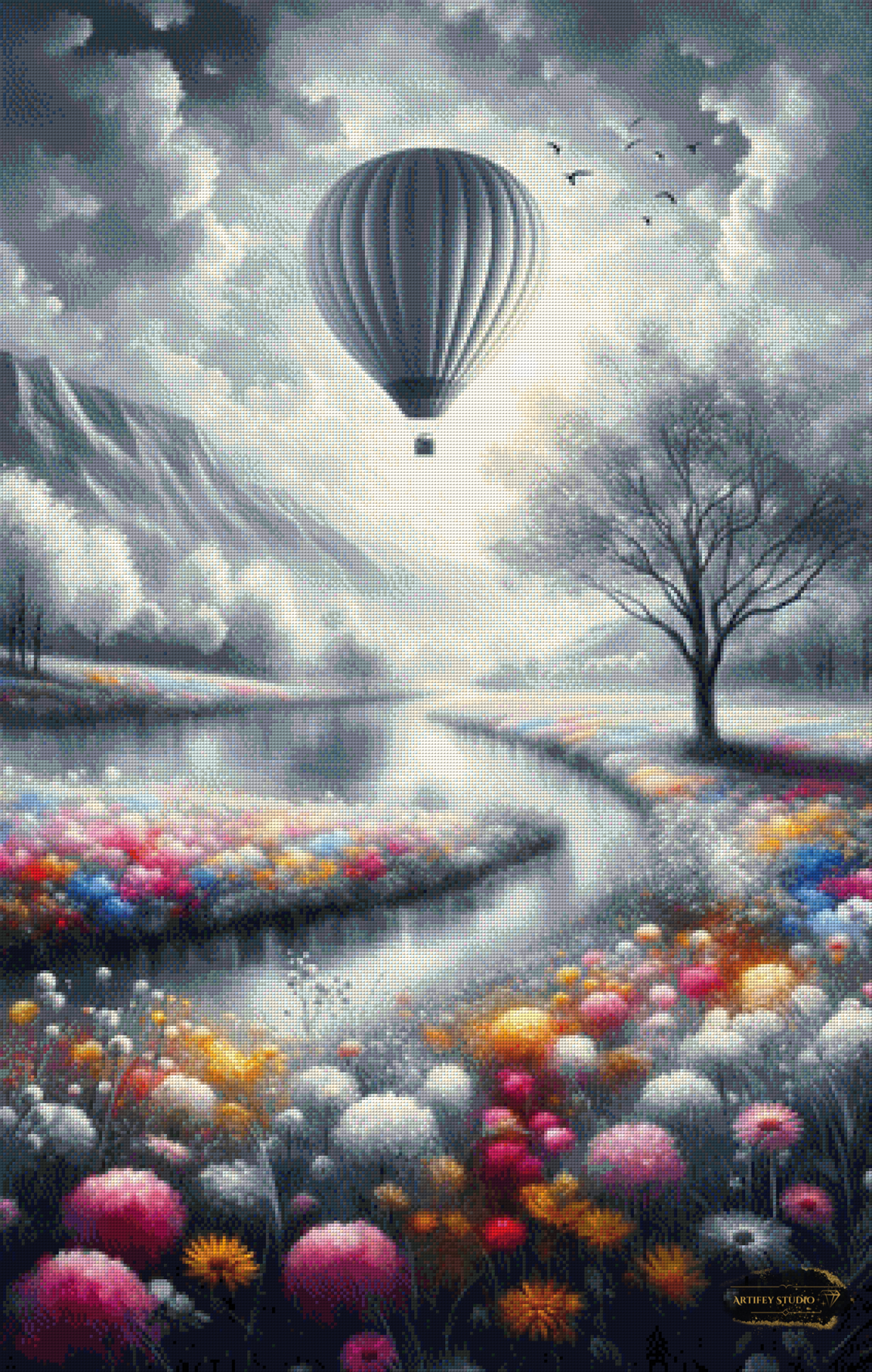 Fluss der Erinnerung by MAD 70x110 mit 230 Farben