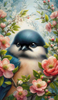 Frühlingsvogel by MAD 70x120 mit 280 Farben